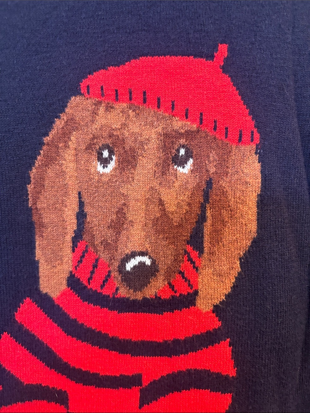 Joules Miranda Intarsia Dachshund Sweater! - Picture 3 of 5